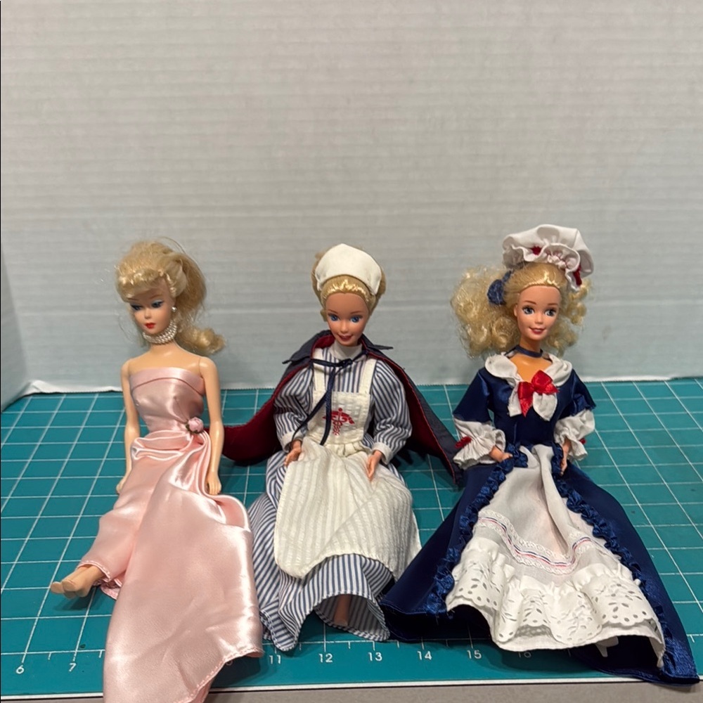 Vintage Barbie Doll Colonial, Civil War Nurse and Enchanted Evening Dolls Only